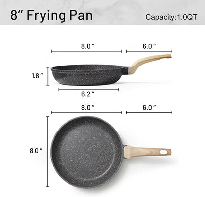 8 Inch Classic Granite Nonstick Frying Pan Skillet