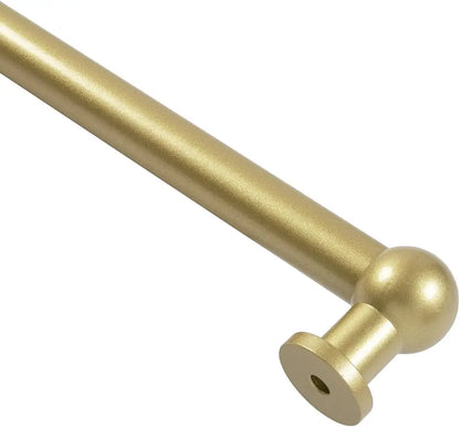 18-28 Inch Adjustable Curtain Rod with Rings, Inside Outside Mount For Kitchen, In Gold Or Black.....