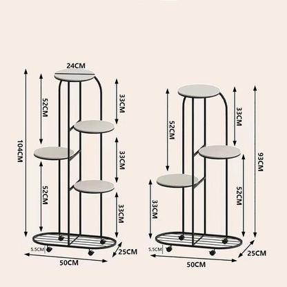 4/5 Tier Metal Plant Stand for Indoor Outdoor