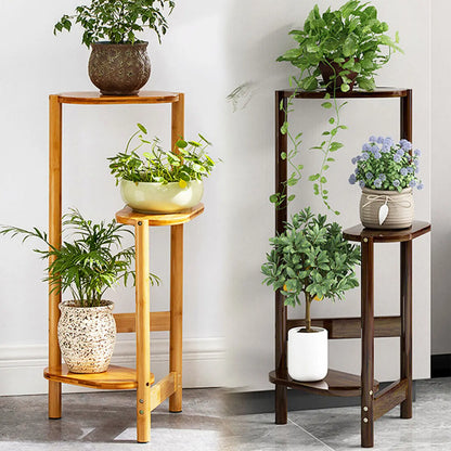 3 Tier Natural Bamboo Plant Stand Indoor Display Rack