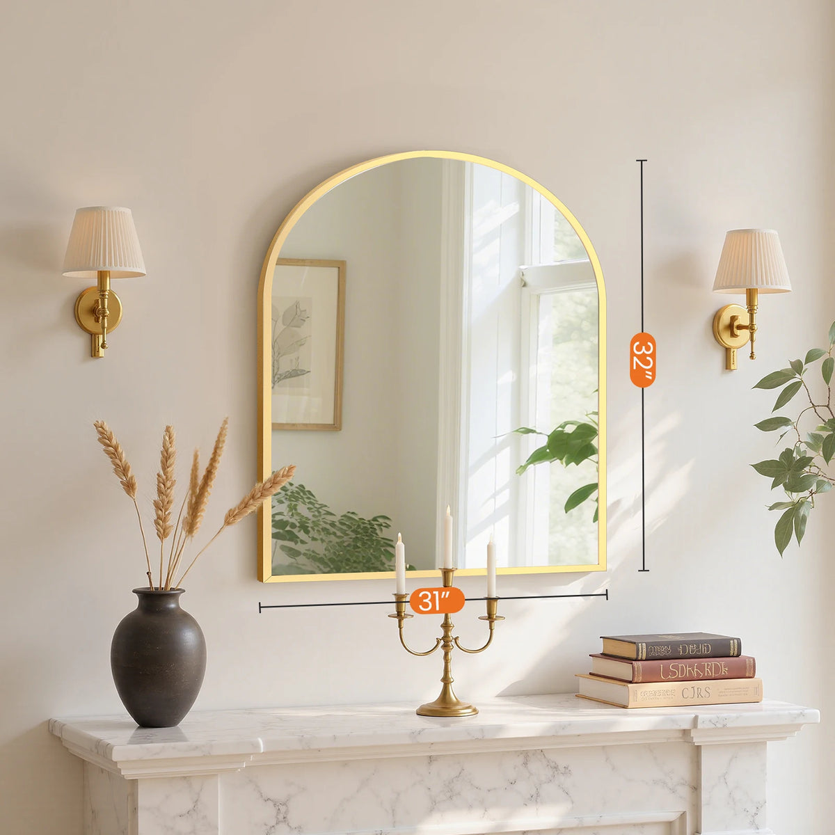30"x38" Arched Bathroom Mirror....