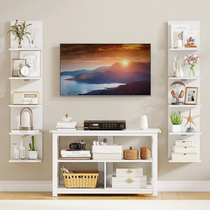 5-Tier Vertical Floating Wall Shelves