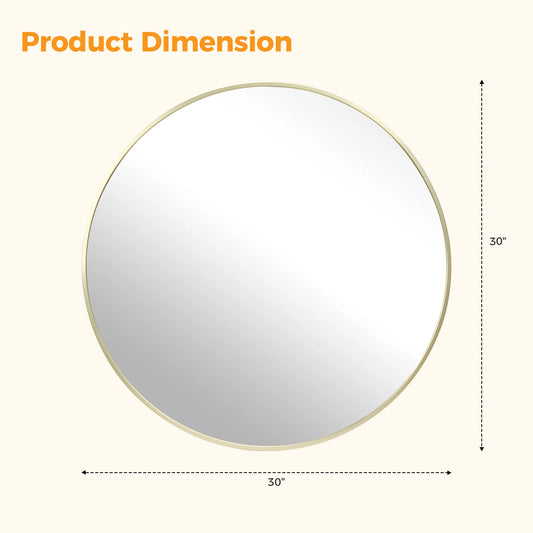 Round Wall Mirror 20 Inch to 30 Inch Shatterproof Design....