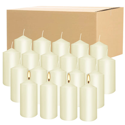 20 4-Inch Pillar Wax, 3 Colors...