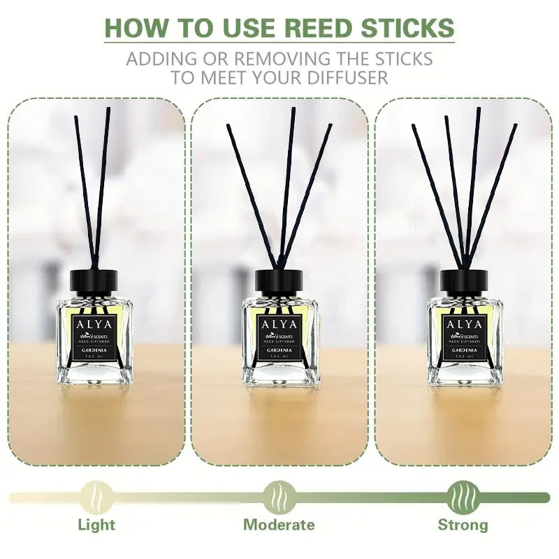 3.3oz Reed Diffuser Set with 14 Different Scents & 4 Incense Sticks, Essential Oil Air Freshener....