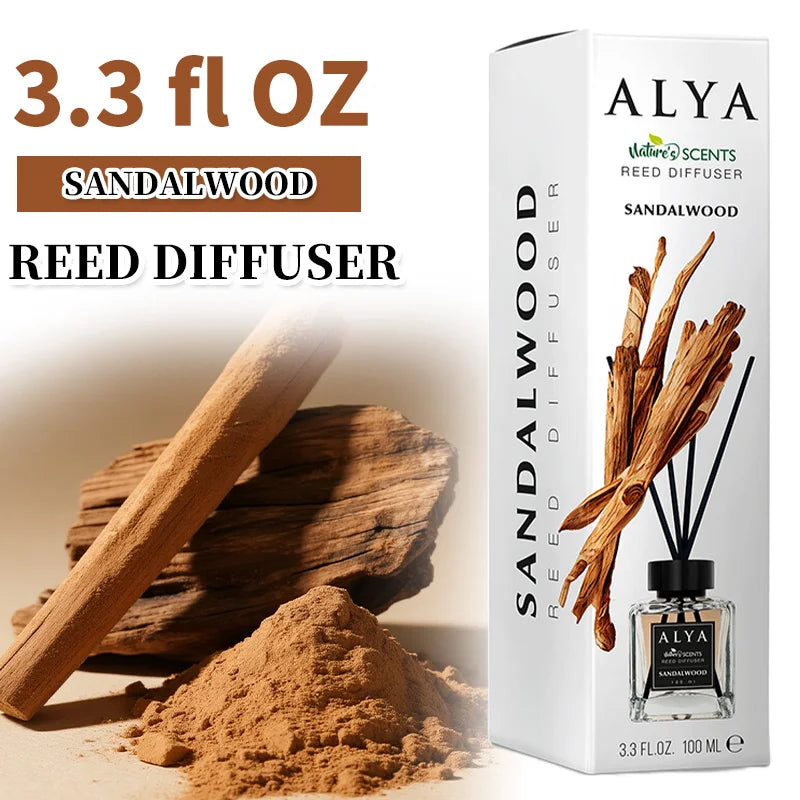 3.3oz Reed Diffuser Set with 14 Different Scents & 4 Incense Sticks, Essential Oil Air Freshener....