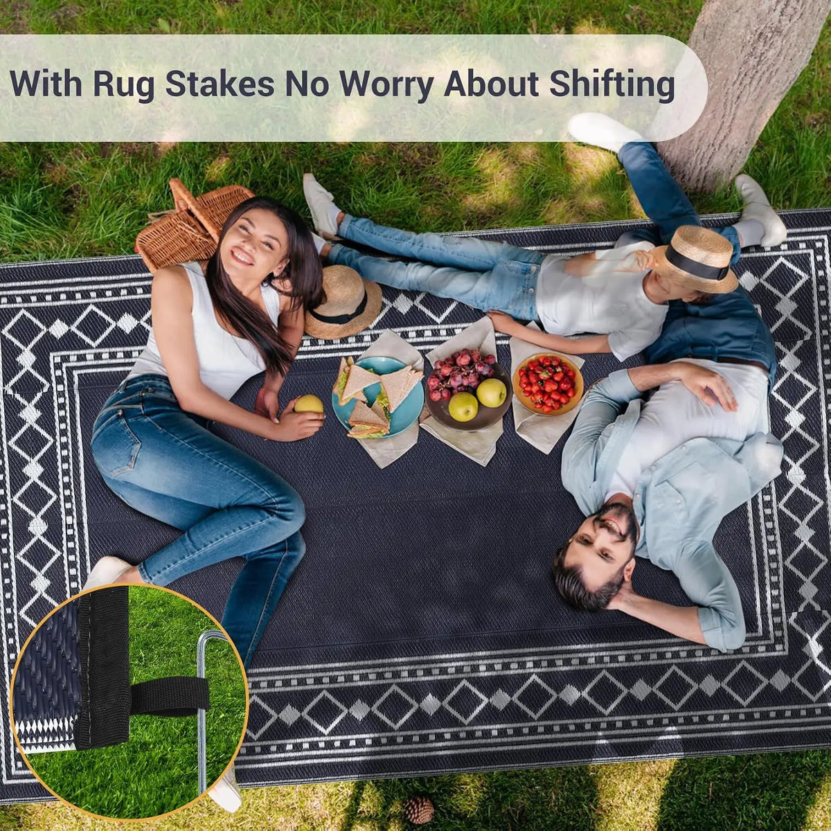 9x18/8X10FT Waterproof Plastic Carpet Washable Outdoor Mat