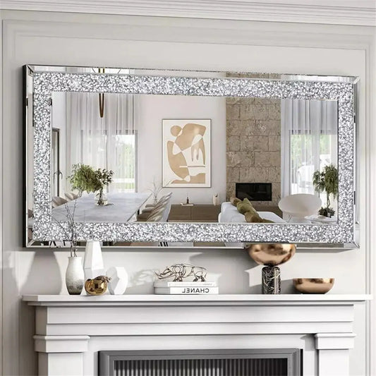 48x24 Inches Crystal Crush Diamond Wall Mirror....