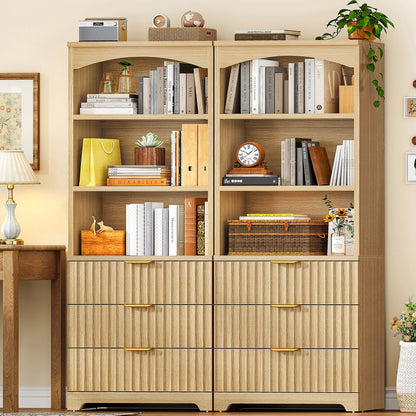 Tall Bookshelf, Bookshelves  with Drawers