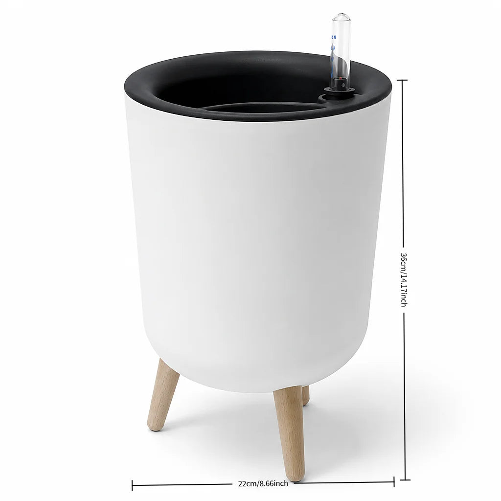 Self‑Watering Raised Planter with Water Level Indicator