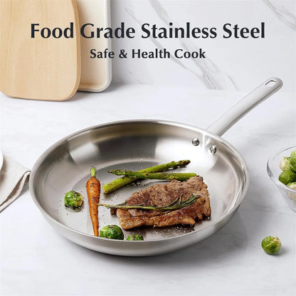 10 Piece Stainless Steel Kitchen Cookware Set....