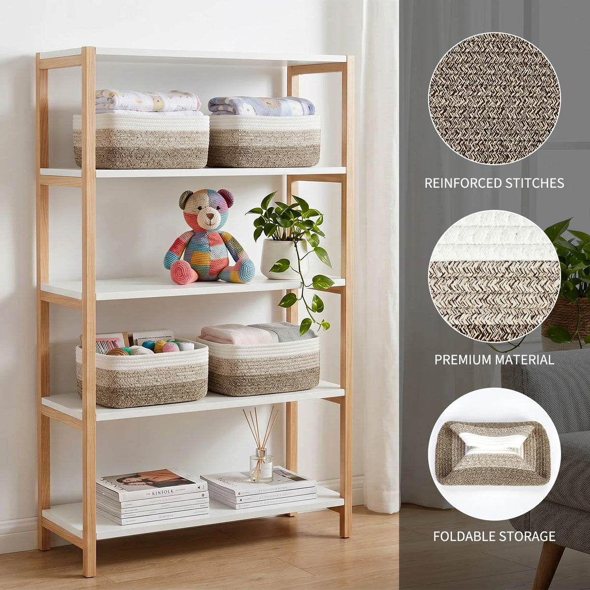 Cotton Rope Storage Basket Woven Basket
