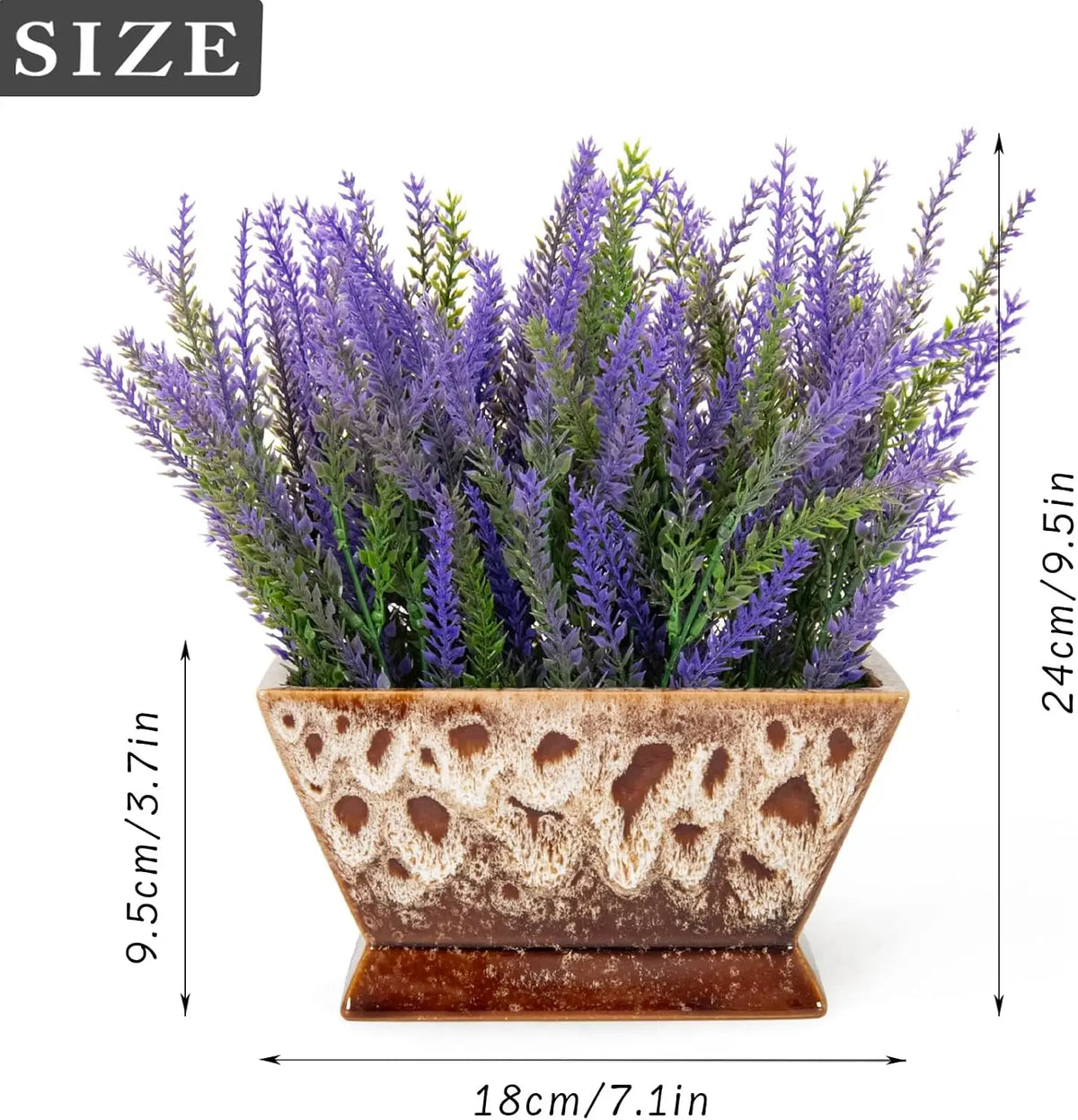 Realistic Artificial Lavender Plant in Pot...