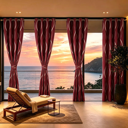 Luxury 100% Blackout Curtains Solid Color Window Drapes, Thermal Insulating Room Darkening with Eyelet Rings, 5 Colors, Many Sizes...