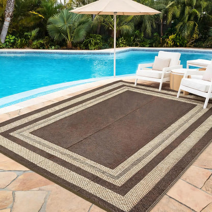 9x18FT Rug Washable Foldable Indoor Outdoor