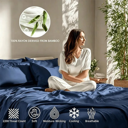 3pcs/4PCS Cooling Satin Bed Sheet Set, Shrink-Resistant, Fade-Resistant, Hypoallergenic, Breathable, Flat Sheet & Fitted Sheet & Pillow Cases
King, Queen, Full, Twin