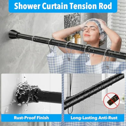 40 to 73 Inch 1PCS, Stainless Steel Shower Curtain Rod No Drilling Expandable, Adjustable.....