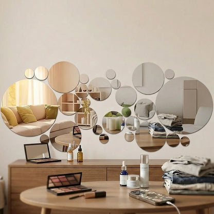 Acrylic Mirror Wall Stickers, Removable Decals....