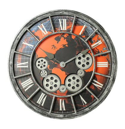 15/18 Inch Vintage Gear Wall Clock, 6 Styles 2 Sizes, AA Battery Needed....