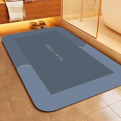 Bath Mat, Absorbent with Non-Slip Rubber Bottom ...