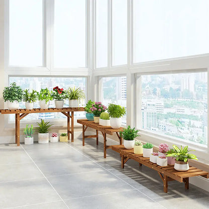 3 Tier Wooden Plant Stand Planter Organizer / 27.5x9.8x4.9 inch....