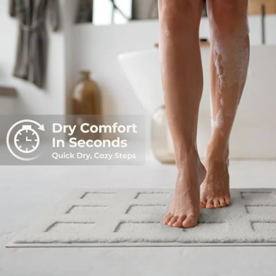 Bathroom Rugs Non Slip, Machine Washable, Absorbent
