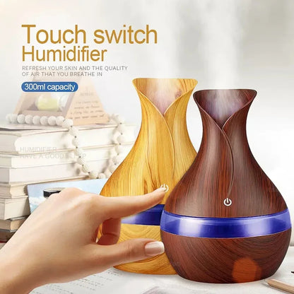 6 Inch Remote Control Humidifier & Diffuser, 10 Oz. Auto Shut Off, 7 Color Mood Light