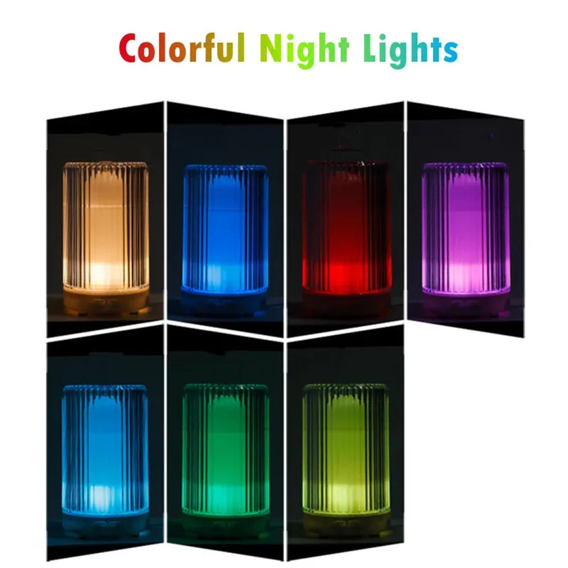 Air Humidifier, Diffuser with 7‑Color Night Light, USB Charge....