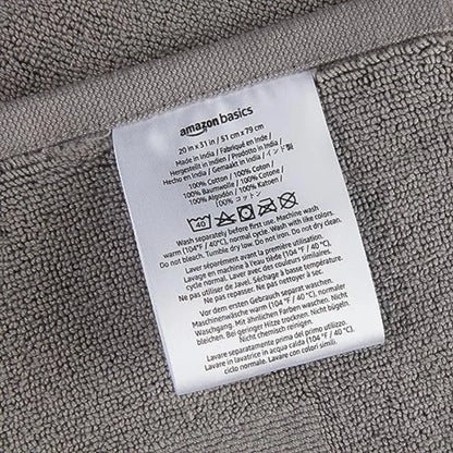 Standard Bathroom Bath Rug Mat, Machine Washable, 100% Cotton, 31" x 20"