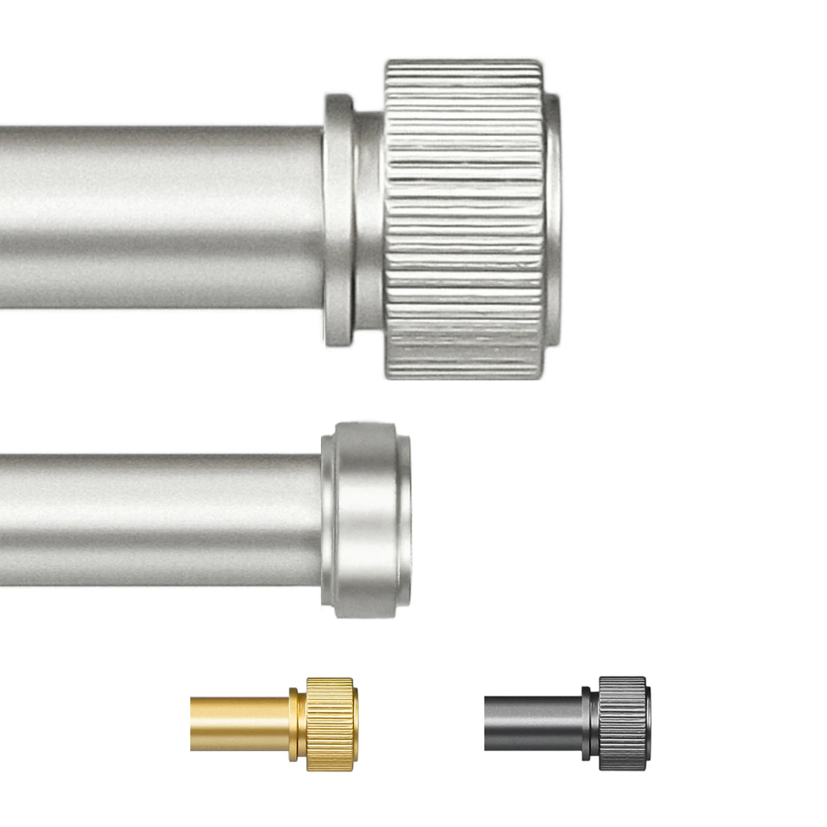 1 Set Of Double Heavy-Duty 5/8 Dia. Curtain Rod, Telescoping, 3 Sizes, 3 Colors.....