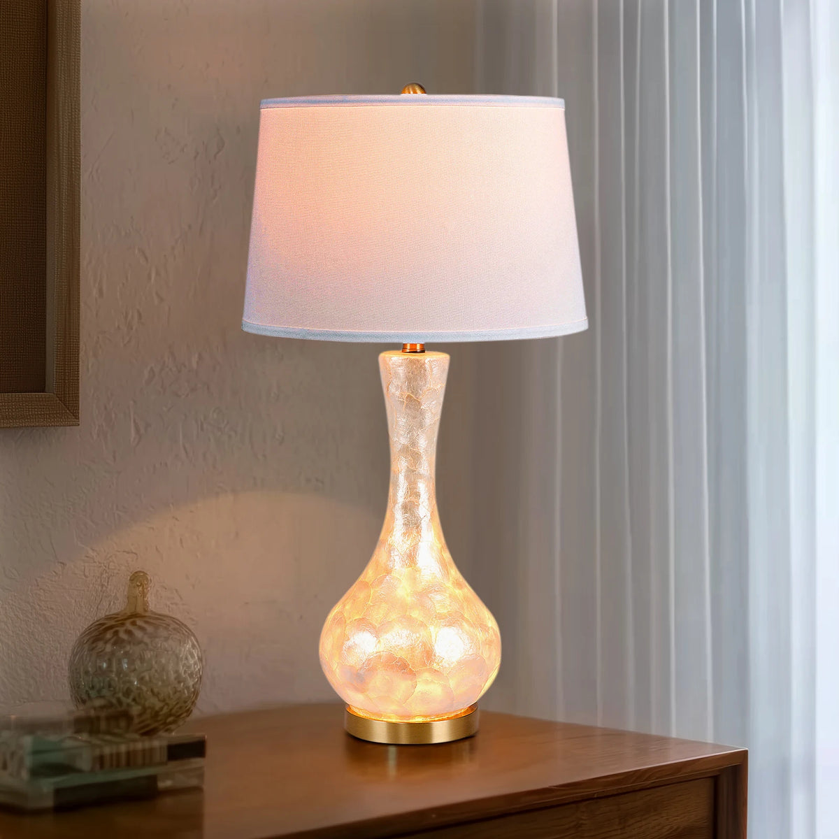 28/25 inch  Luxury Table Lamp Opal Glass