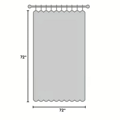 Clear Shower Curtain Liner 72 X 72 Inch, Waterproof Mold‑Resistant Plastic Shower Curtain Inner Liner with 12 Hooks.....