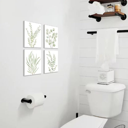 4‑Pcs Framed Botanical Canvas Wall Art 8×10 Inch, Boho Wall Decor for Any Room....