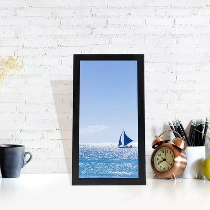 Lightweight Semi‑Gloss Black Photo Frame, Shatter‑Proof Plexiglass