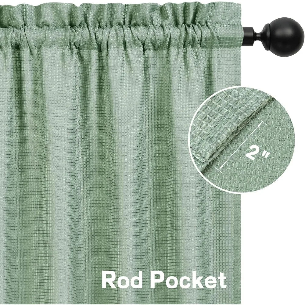 1 Set Short Curtain Small Curtains, 15In x 60In for Bathroom Kitchen