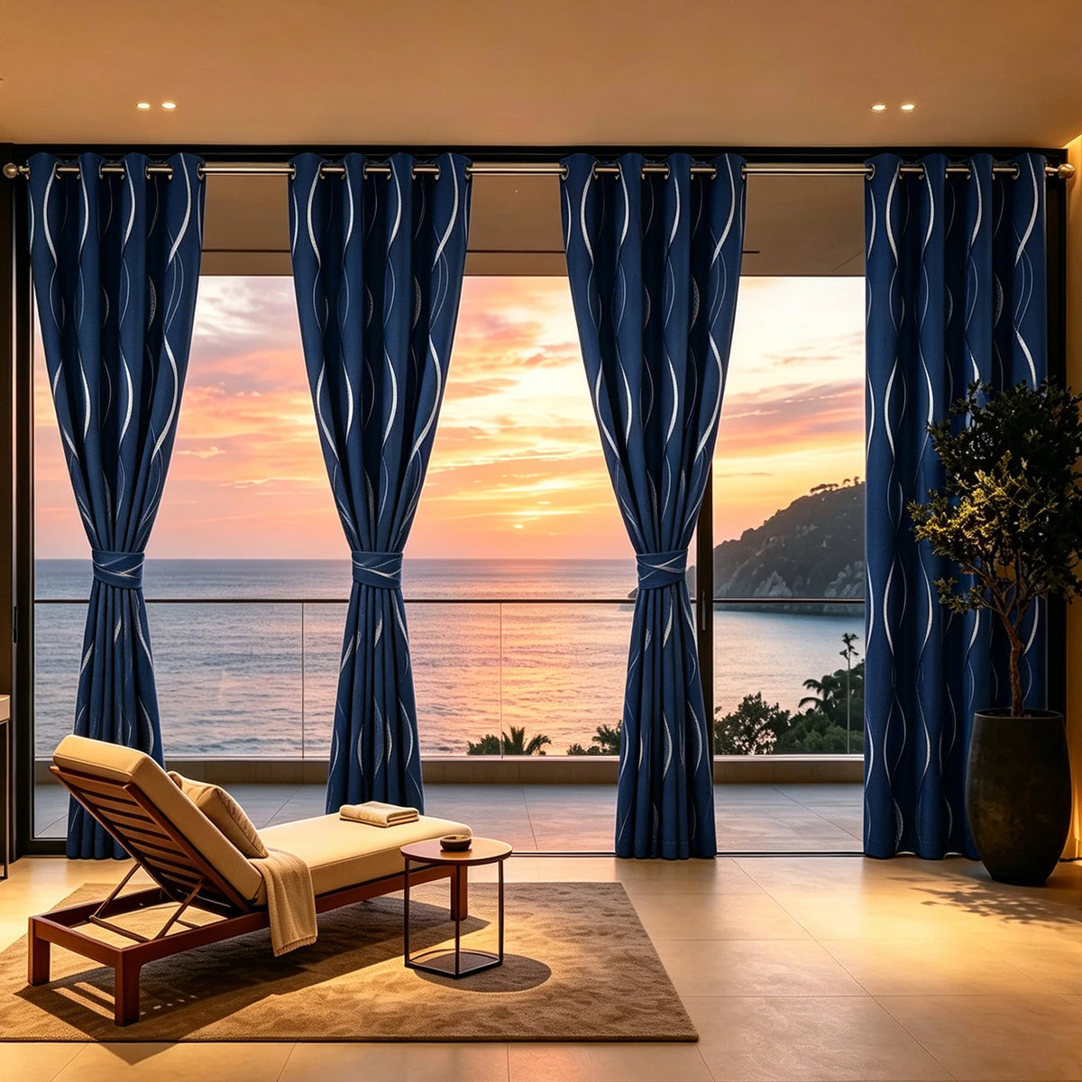 Luxury 100% Blackout Curtains Solid Color Window Drapes, Thermal Insulating Room Darkening with Eyelet Rings, 5 Colors, Many Sizes...