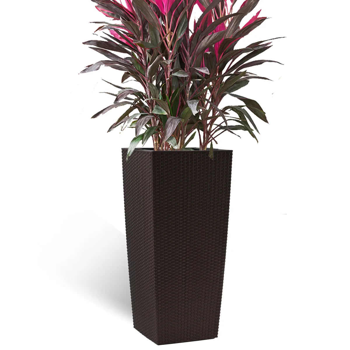 30 in Tall Large Flower Pots Planter with Self-Watering Drainage Holes and Inner Trays Indoor Outdoor