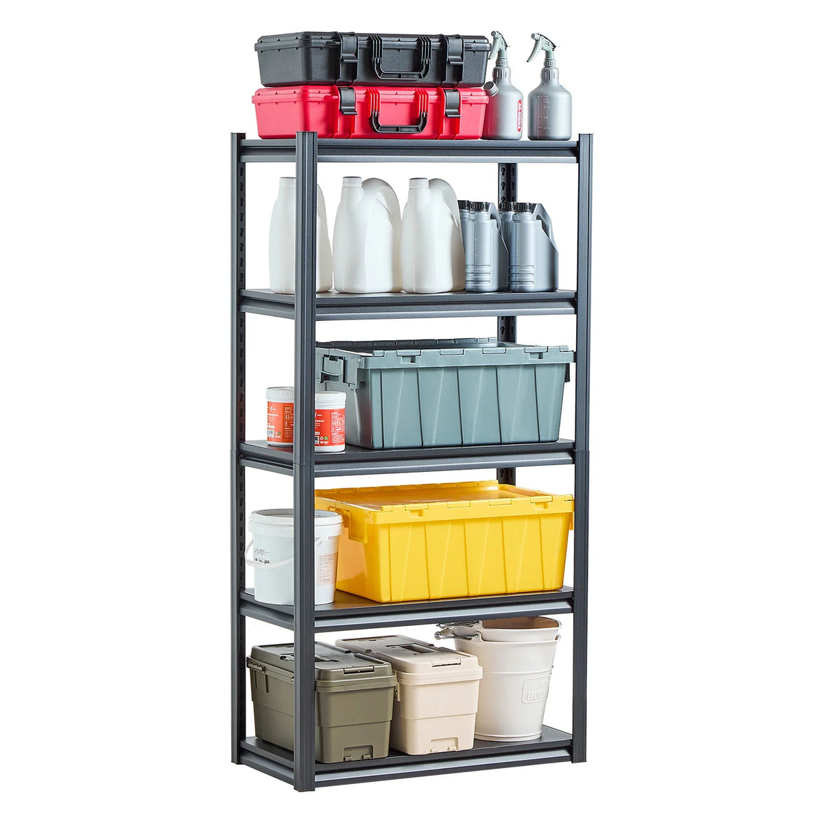 5-Tier Garage Storage Shelves 400 lbs. Per Shelf, Adjustable Metal Shelving....