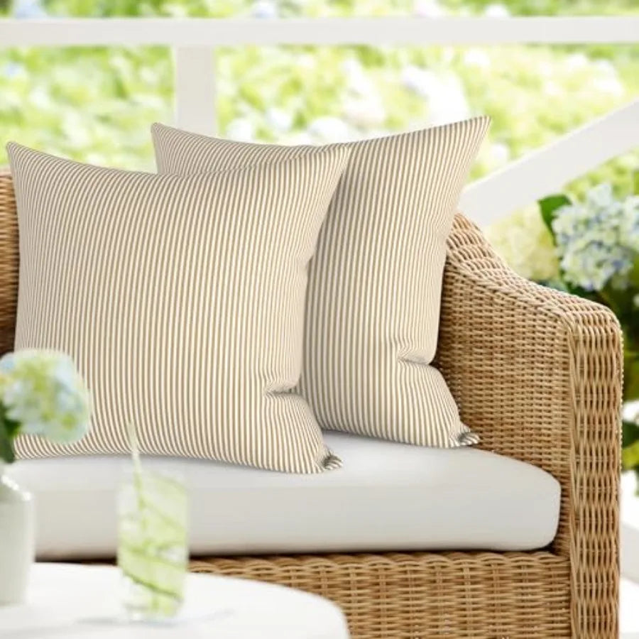 Pack of 2 Waterproof Indoor Outdoor Throw Pillow sets, In Many Styles....