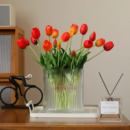 5pcs Artificial Flowers Soft Tulip  Real Touch