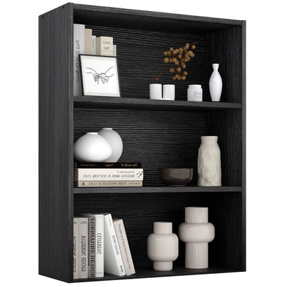 3-4 Tier Wooden Shelf Bookcase Tall Floor Standing