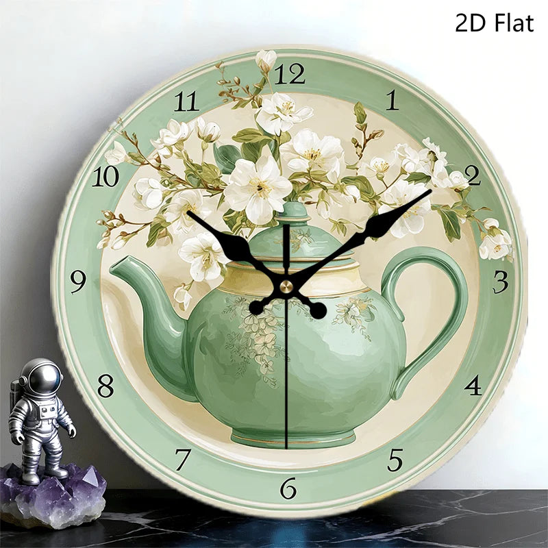 Vintage Green  Wall Clock, Fresh Country Style10-Inch, AA Battery Not Included....