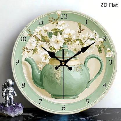 Vintage Green  Wall Clock, Fresh Country Style10-Inch, AA Battery Not Included....