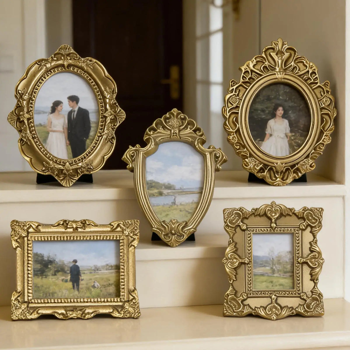 Miniature Picture Frames 5 Pcs Vintage Small