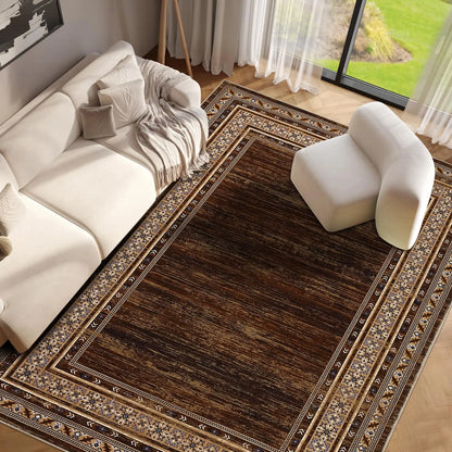 Area Rug 8x10 Washable Rug Non Slip Throw Carpet Low Pile