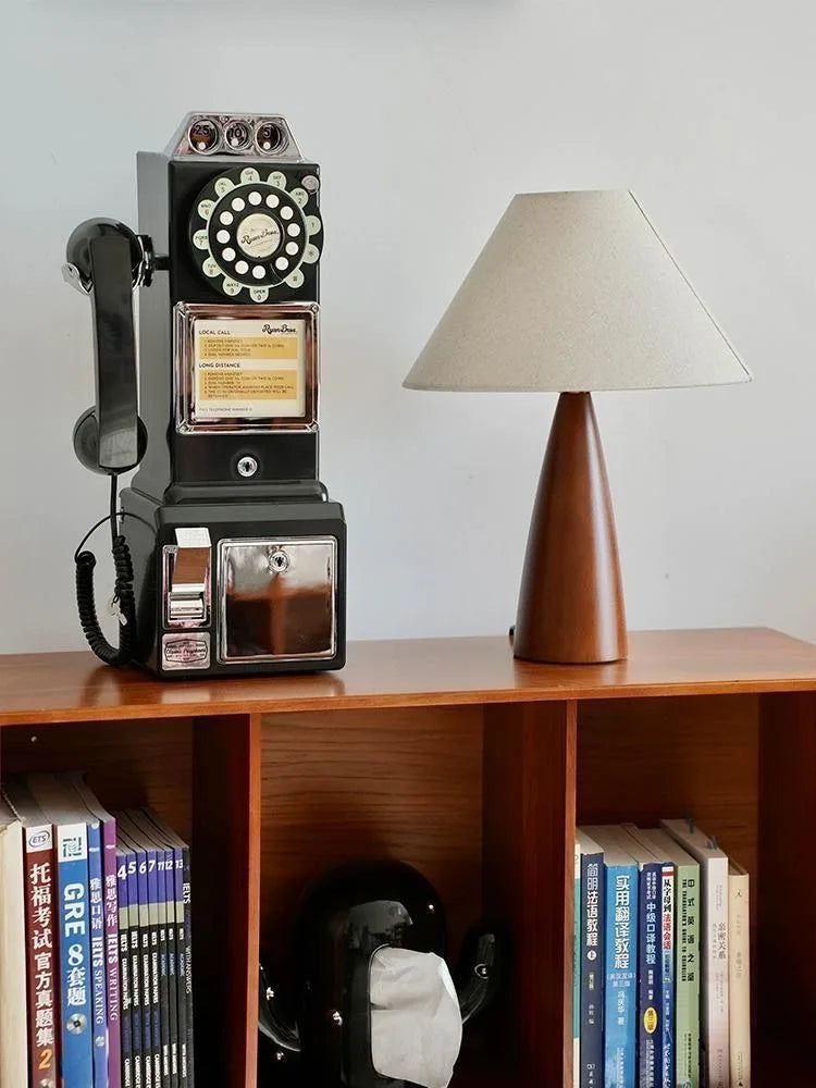 Iron-made Retro Fabric Desk Lamp Indoor