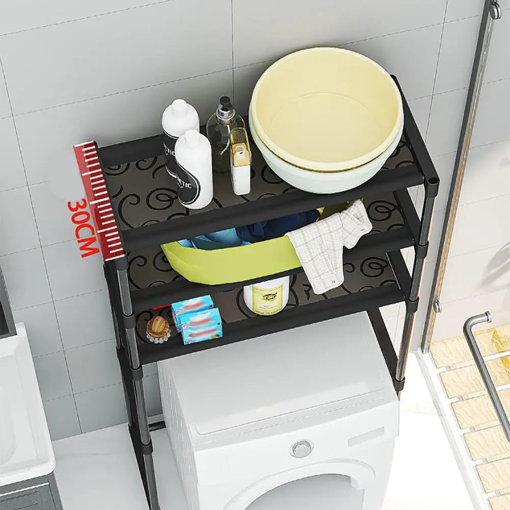 Bathroom Storage Rack Over The Toilet Shelf 3 Tier, Metal