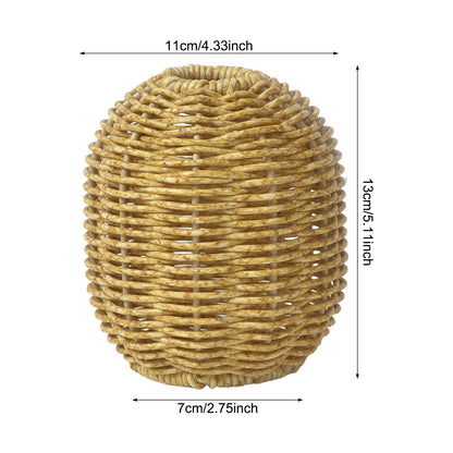 Handmade Vintage Hand Woven Rattan Vase