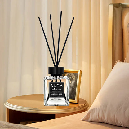 3.3oz Reed Diffuser Set with 14 Different Scents & 4 Incense Sticks, Essential Oil Air Freshener....