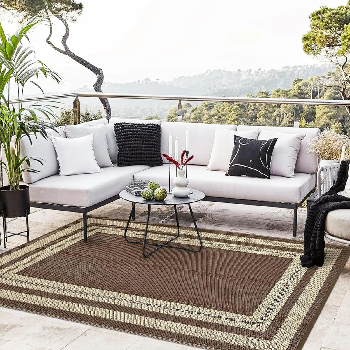 9x18FT Rug Washable Foldable Indoor Outdoor